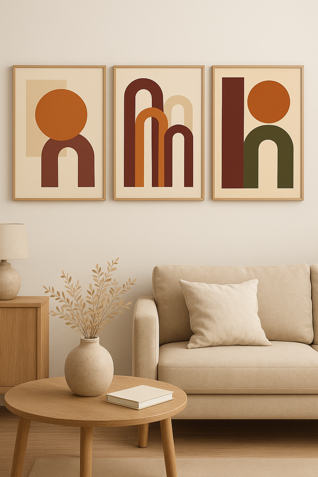 Modern Abstract Triptych — Digital Poster Set