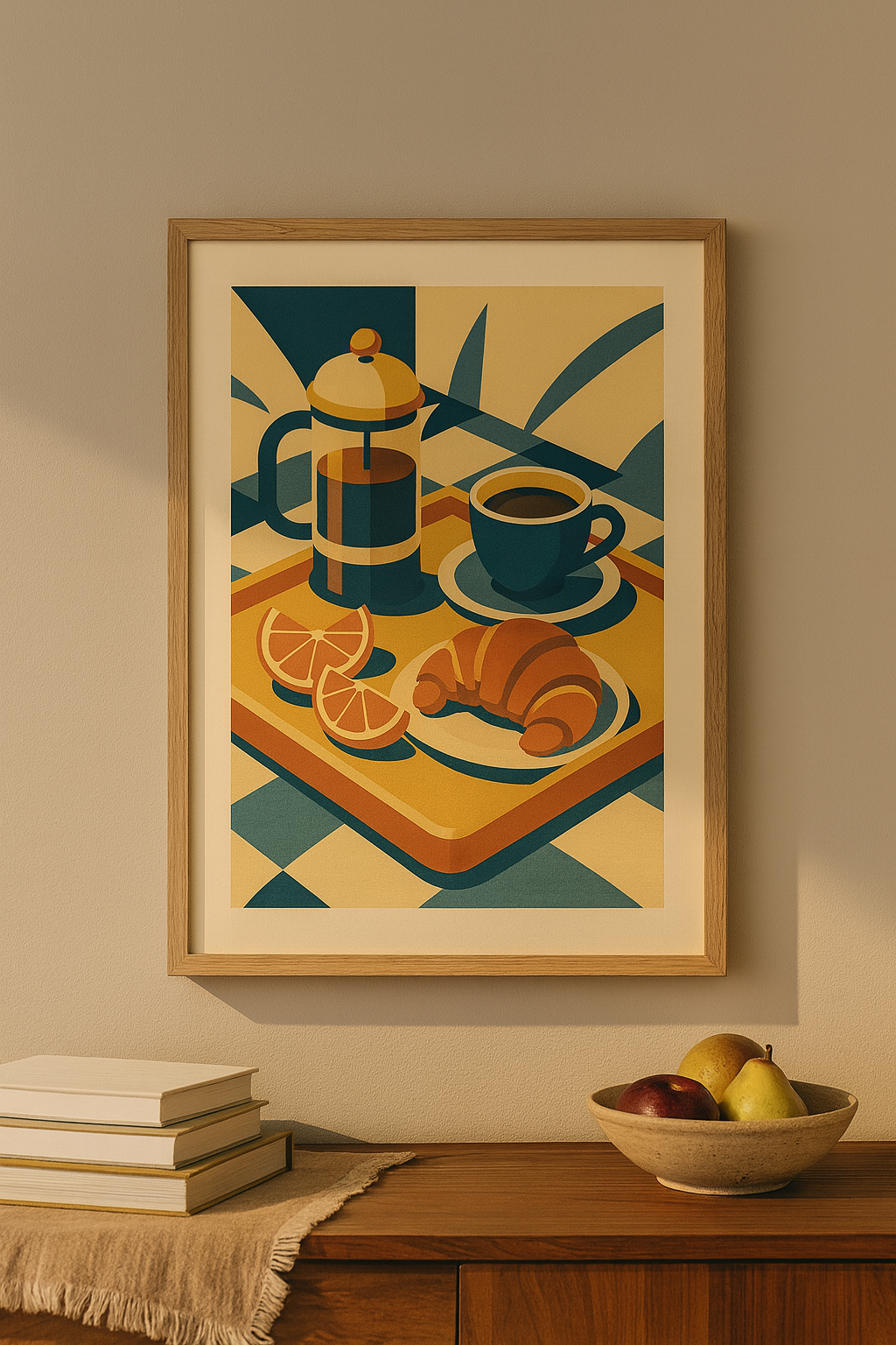 French Breakfast Digital Poster