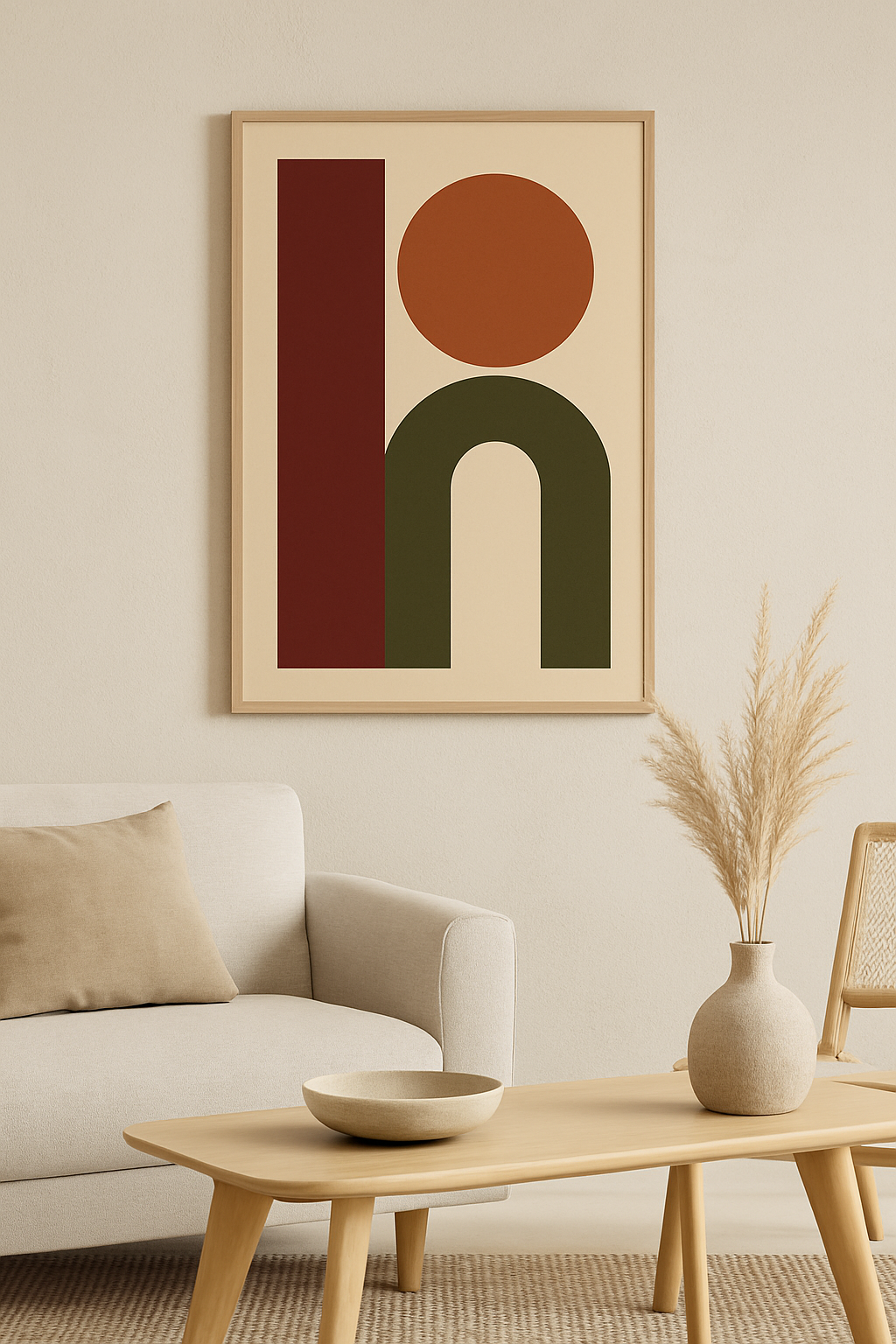 Bauhaus Geometry — Minimal Abstract Shapes Poster