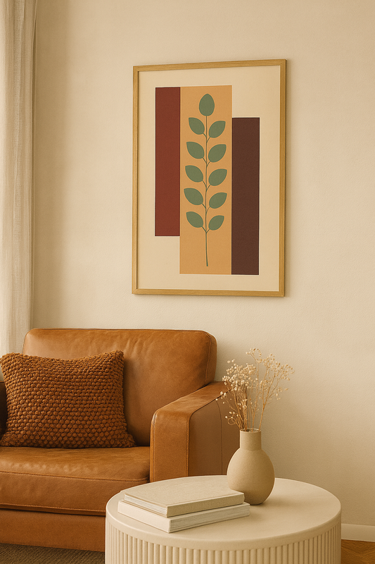 Golden Harmony Digital Poster