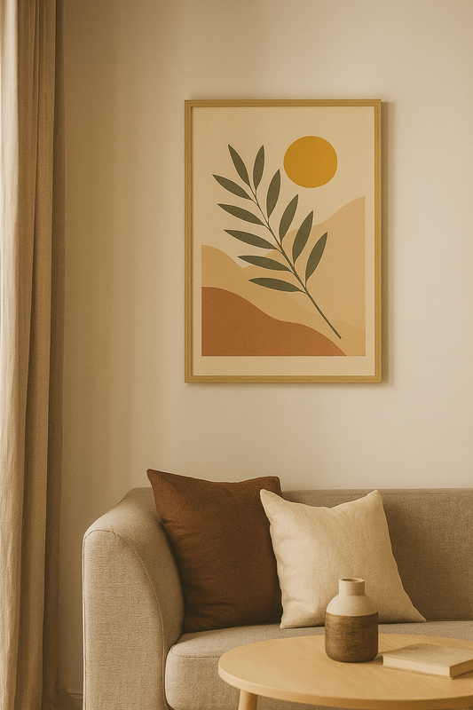 Sunlit Meadow Digital Poster