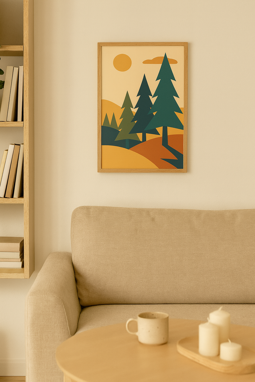 Pine Forest Digital Poster