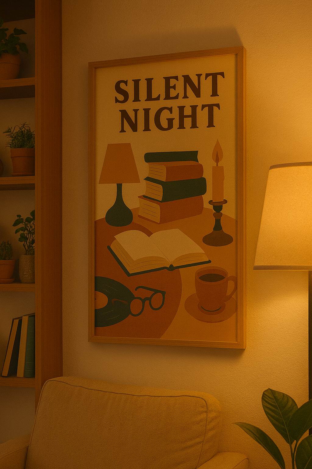 Silent Night Digital Poster