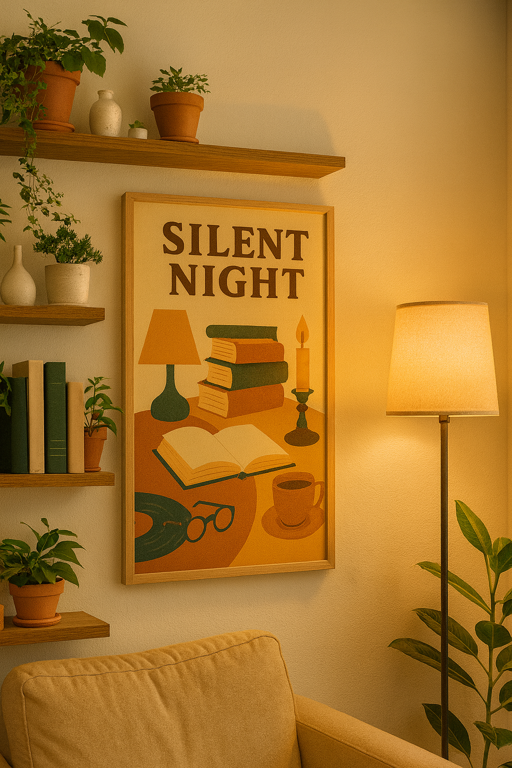 Silent Night Digital Poster
