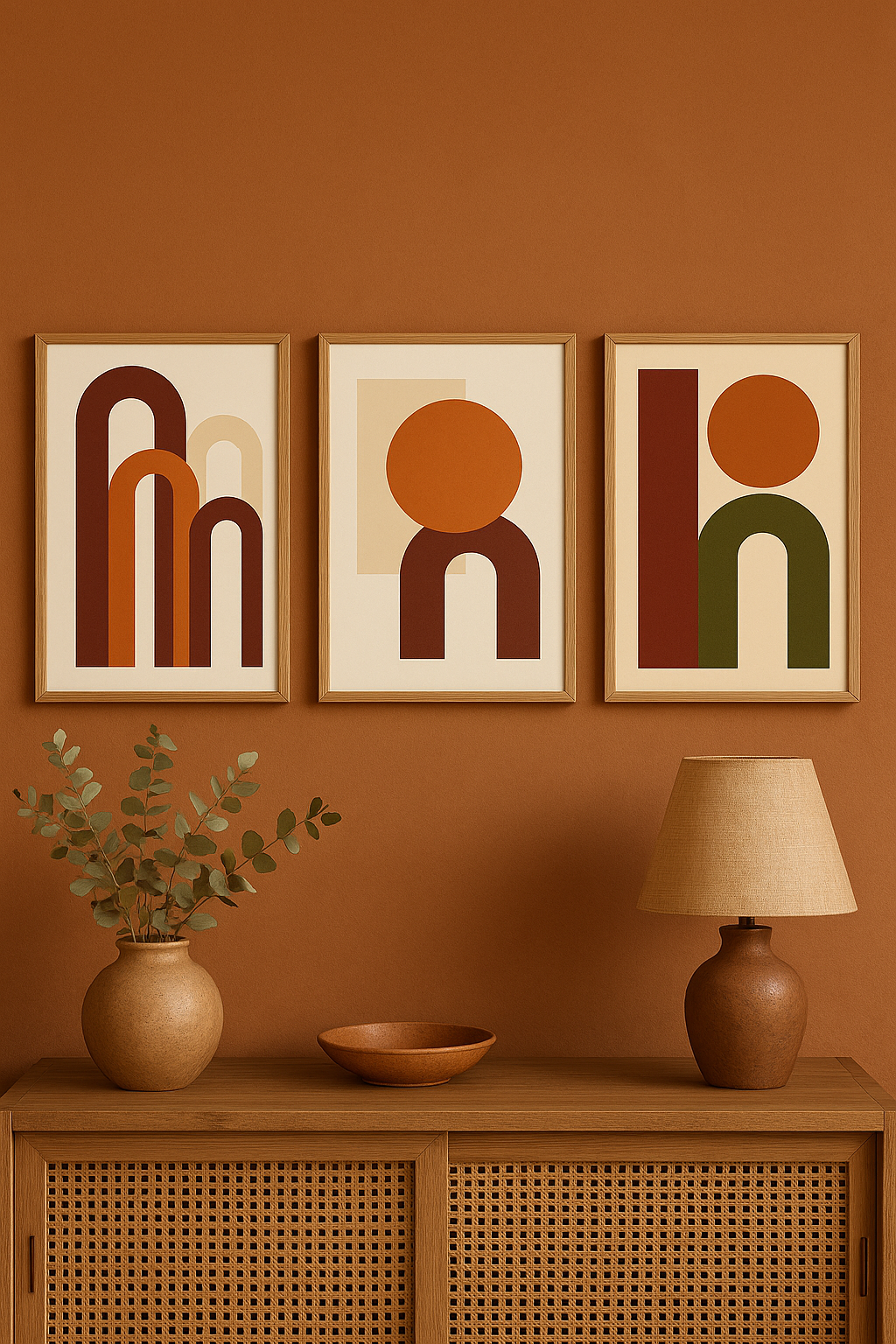 Modern Abstract Triptych — Digital Poster Set