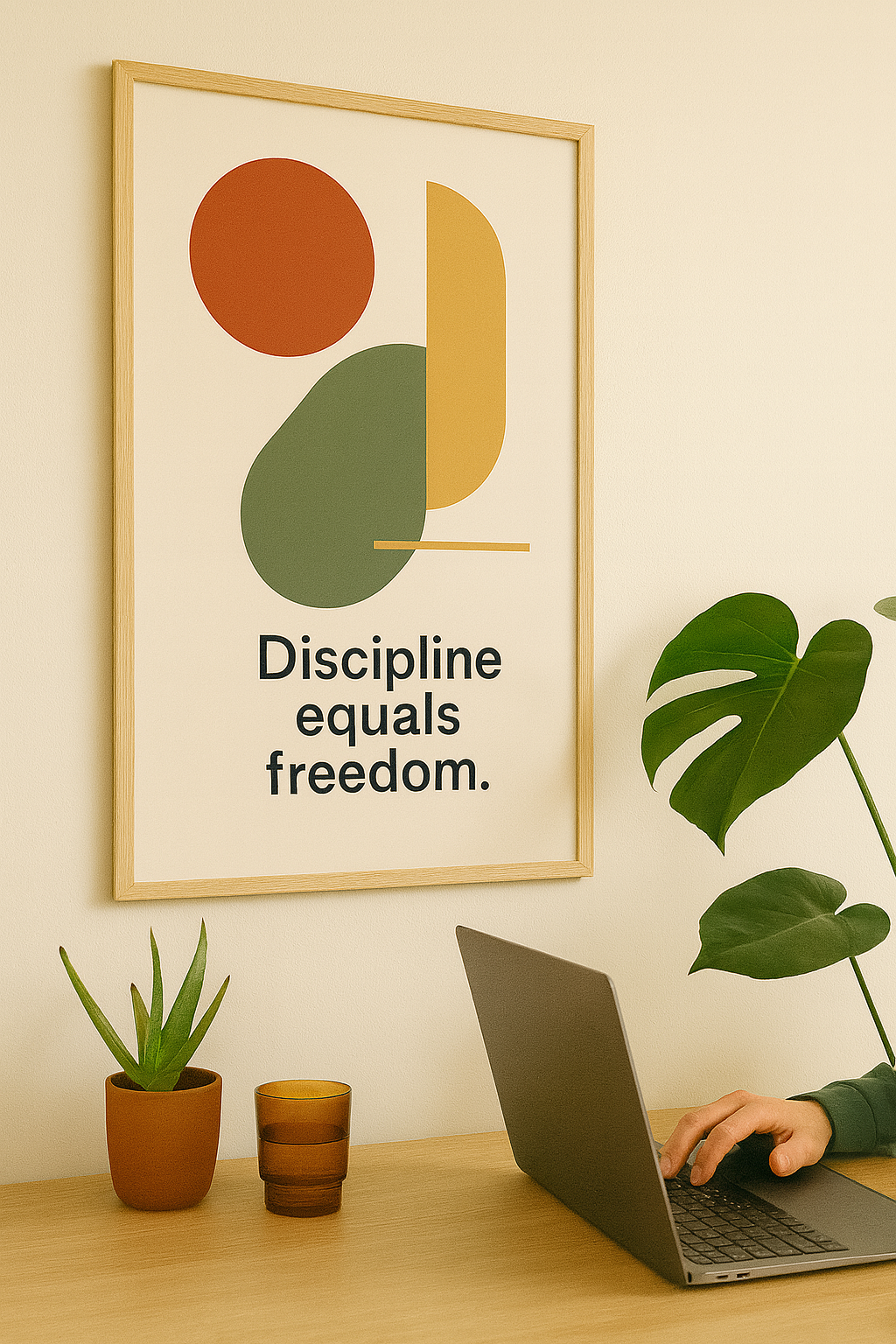 Discipline Equals Freedom Digital Poster