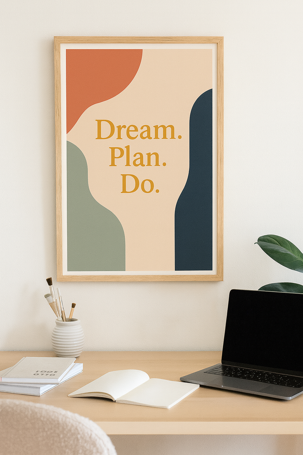 Dream Plan Do — Minimalist Motivational Digital Poster