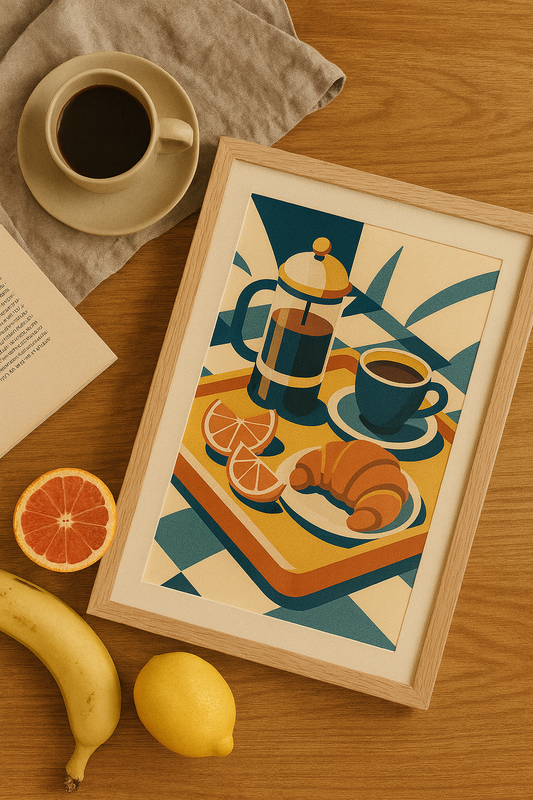 French Breakfast Digital Poster