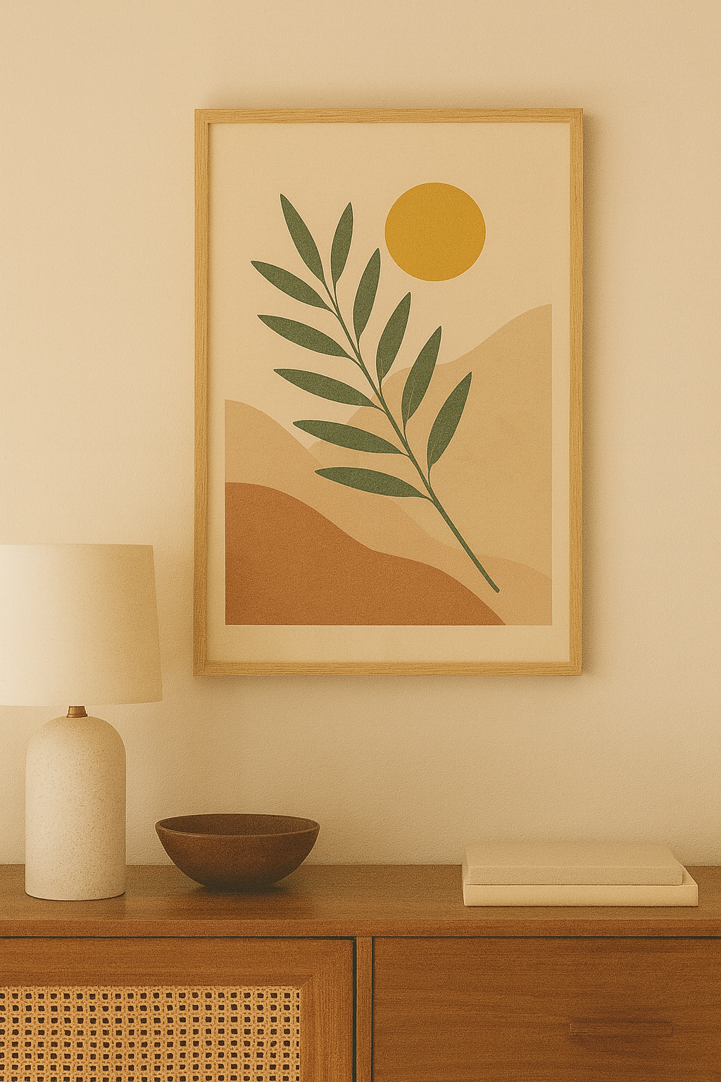 Sunlit Meadow Digital Poster