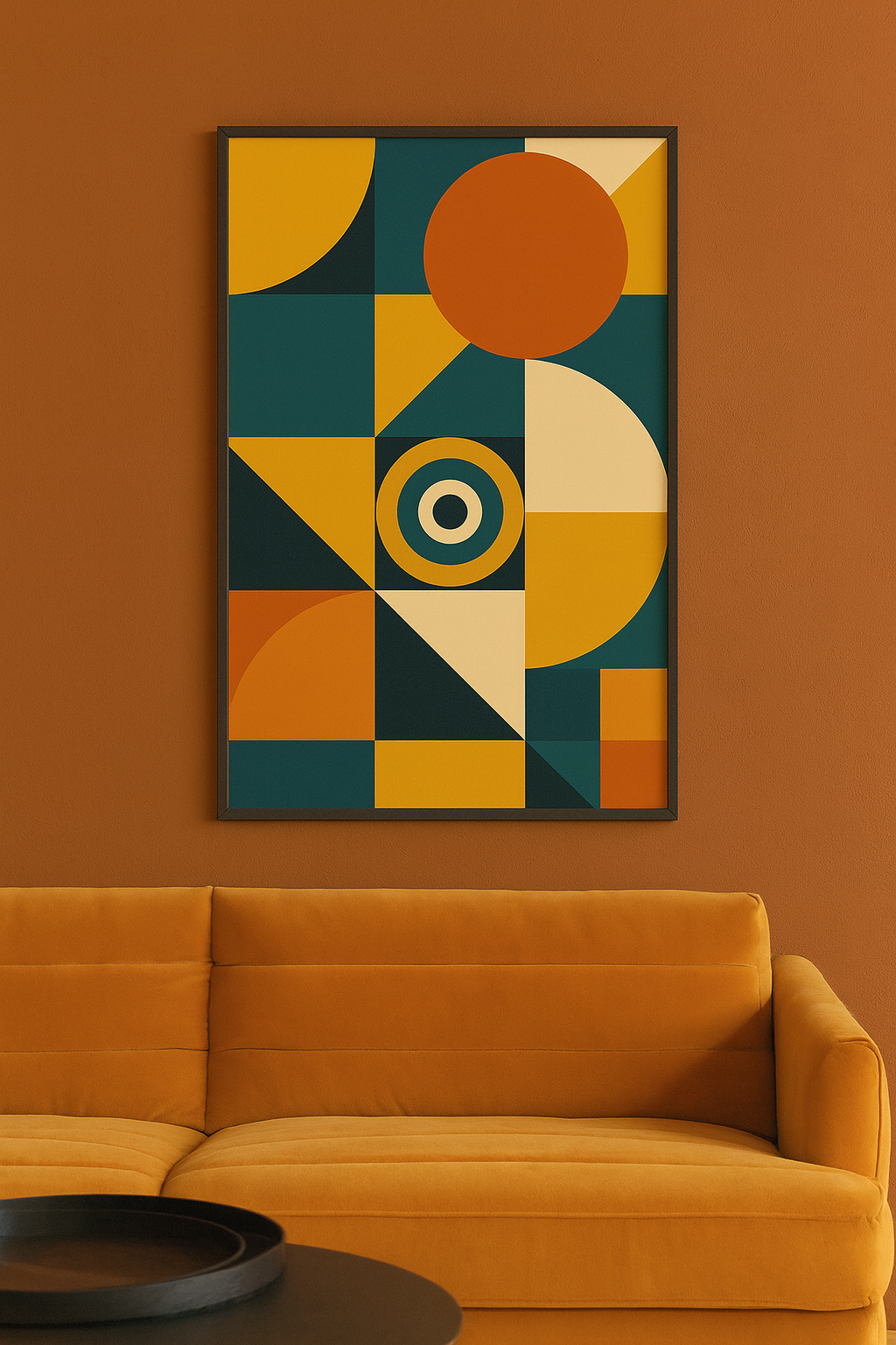 Minimalist Wall Art — Bauhaus Geometry Digital Poster