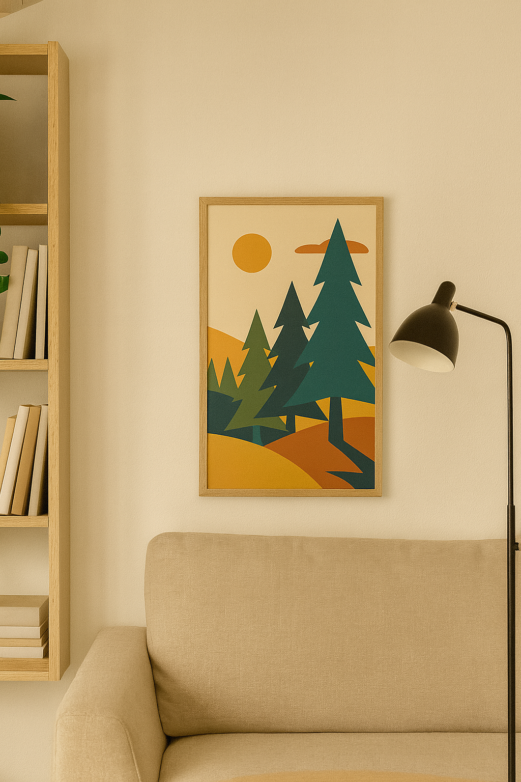 Pine Forest Digital Poster