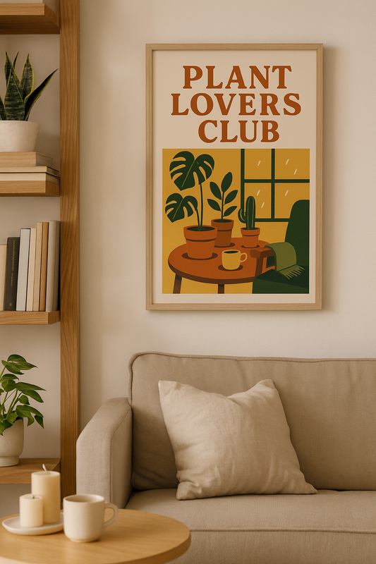 Plant Lovers Club Digital Poster