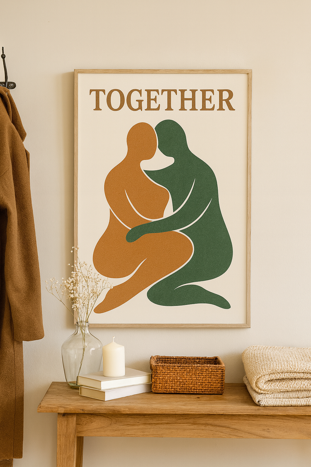 Together Abstract Digital Poster
