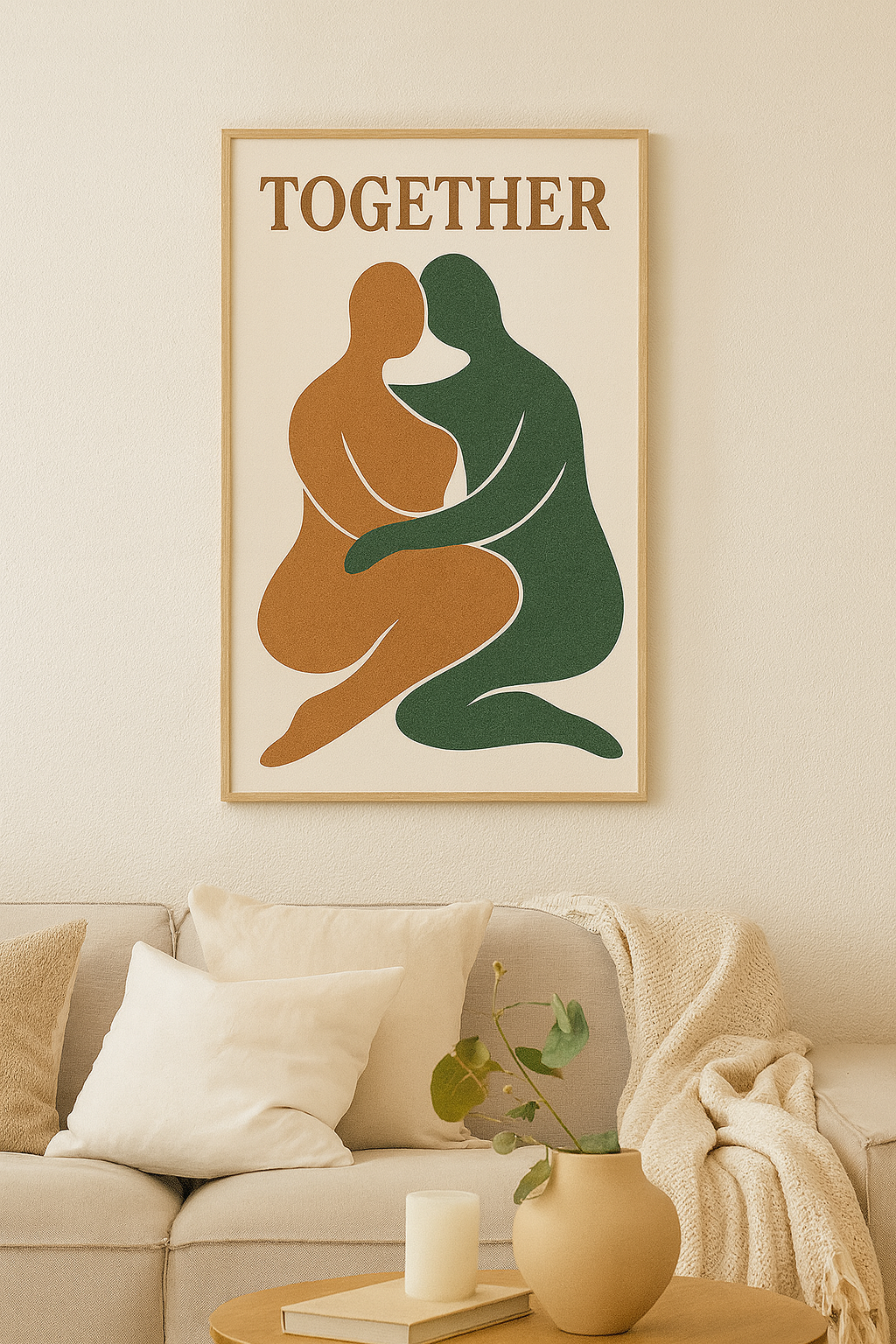 Together Abstract Digital Poster