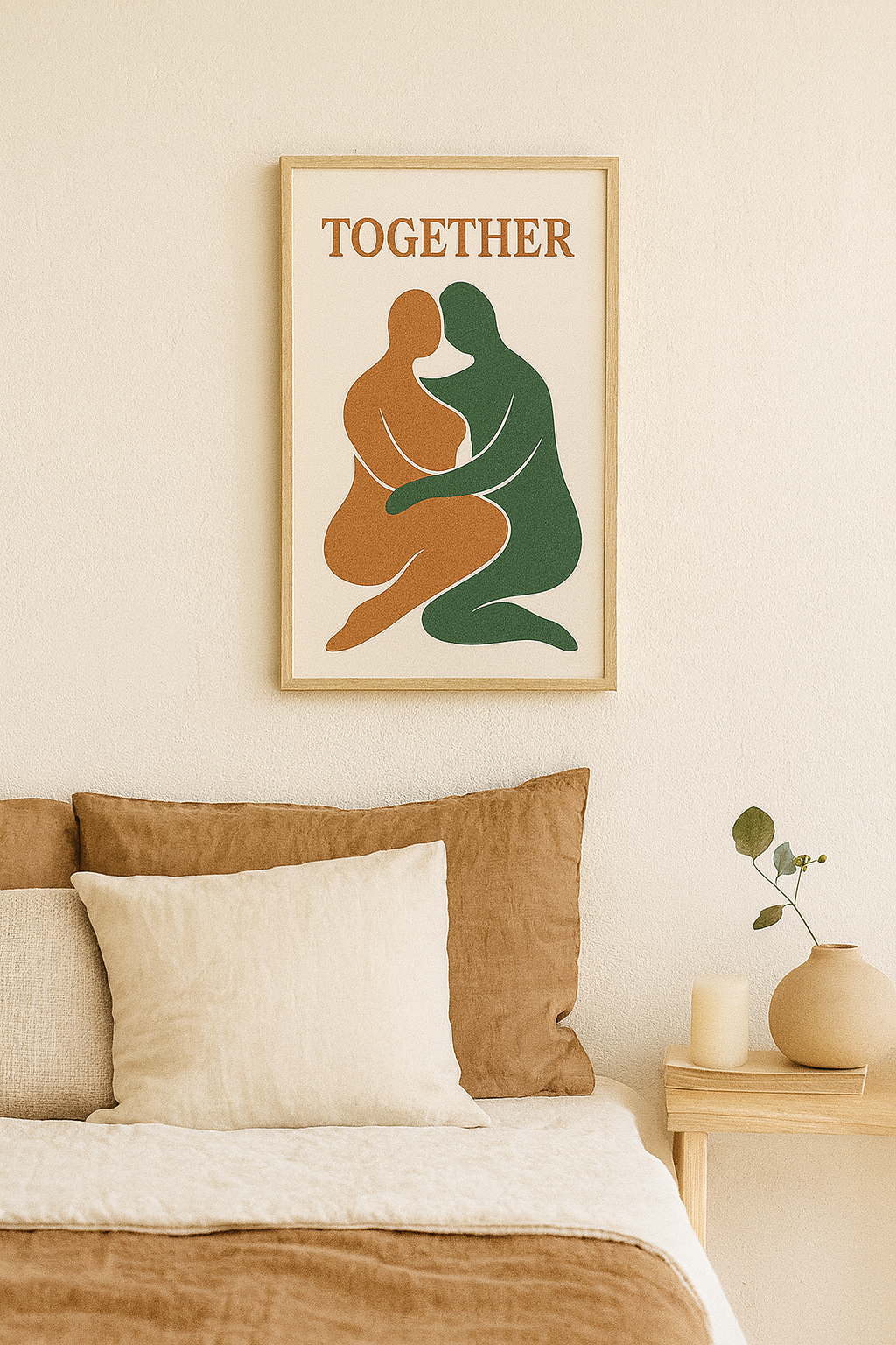 Together Abstract Digital Poster