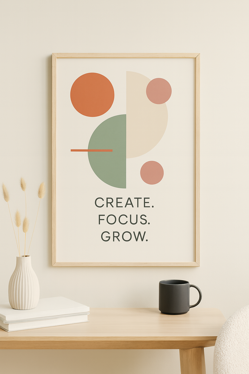 Create Focus Grow Digital Poster