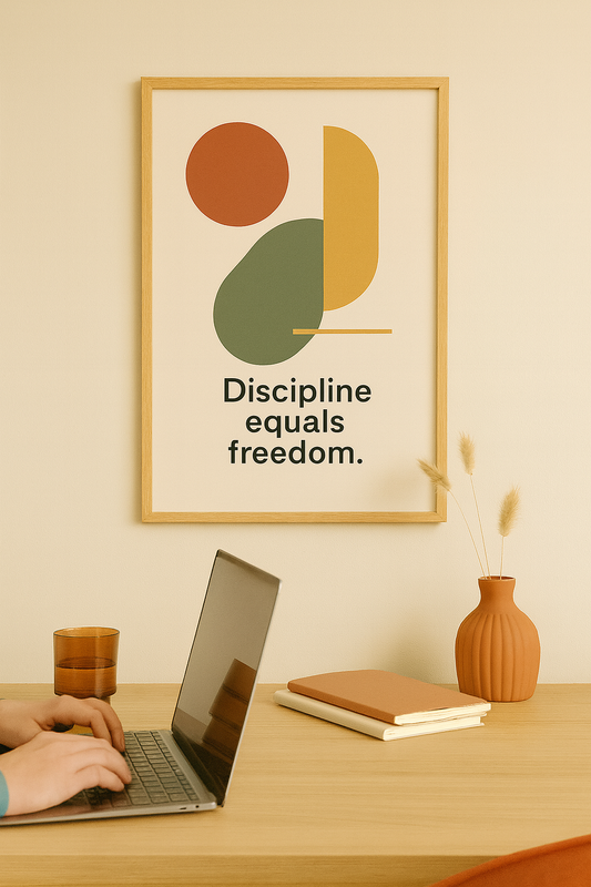 Discipline Equals Freedom Digital Poster