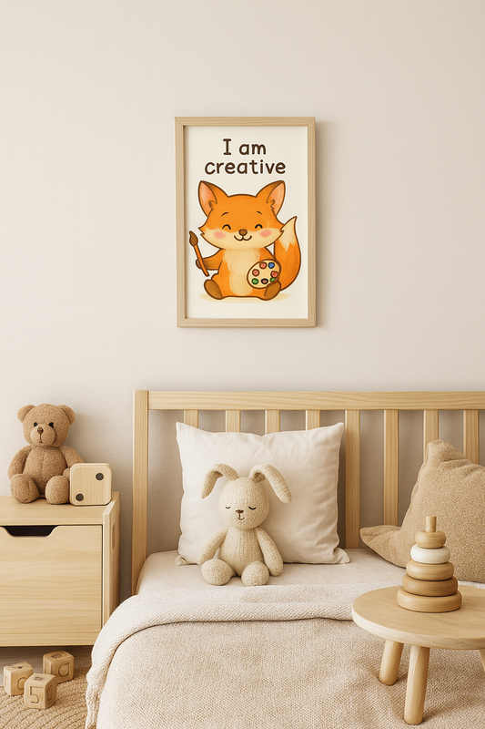 Creative Little Fox – Digital Poster