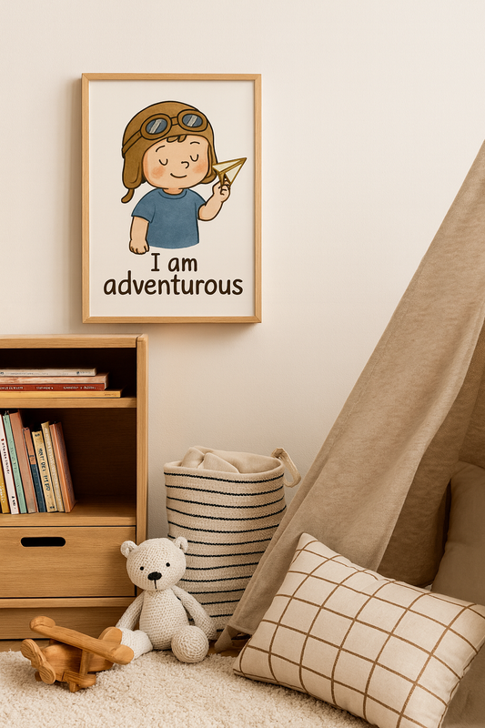 Adventurous Little Pilot – Digital Poster