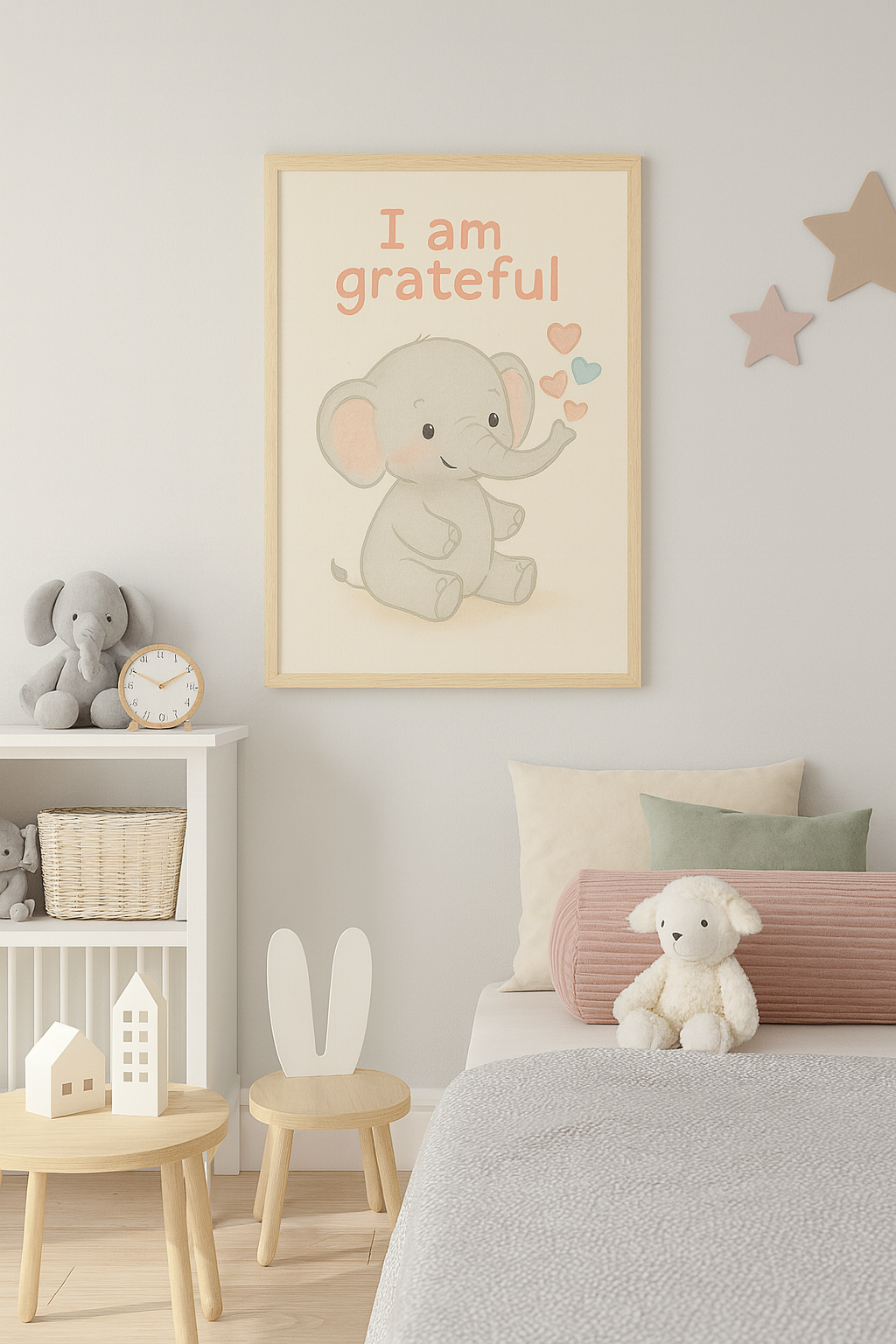 Grateful Little Elephant – Digital Poster