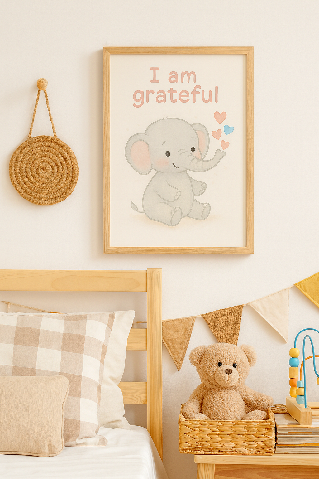 Grateful Little Elephant – Digital Poster