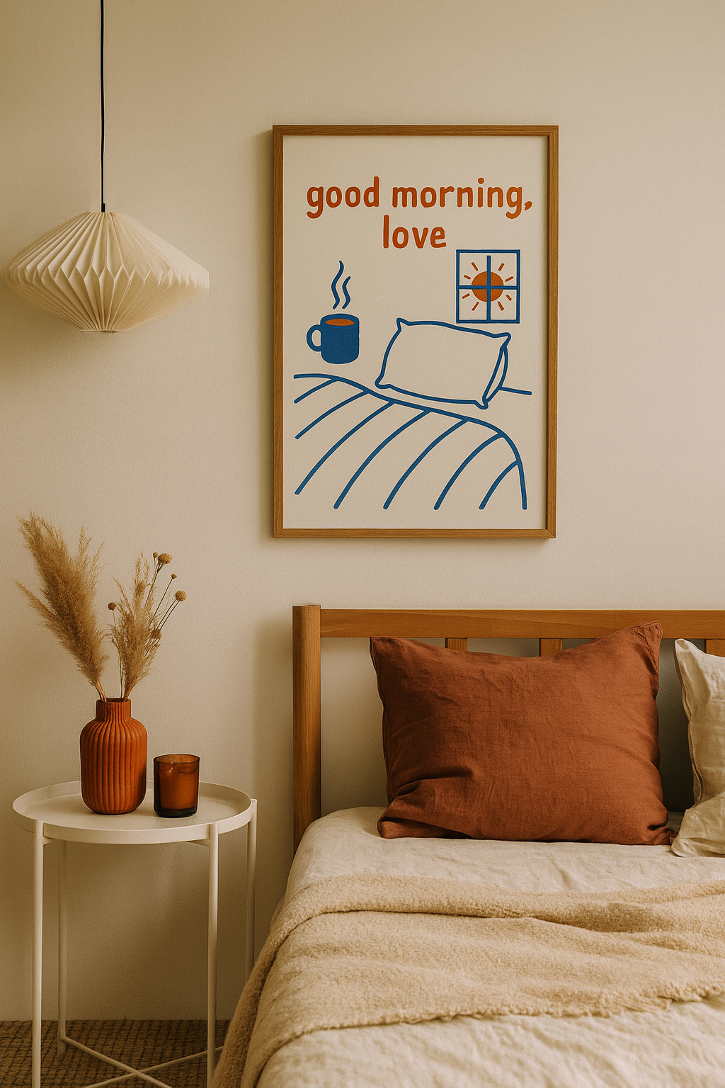 Good Morning, Love – Romantic Bedroom Digital Wall Art