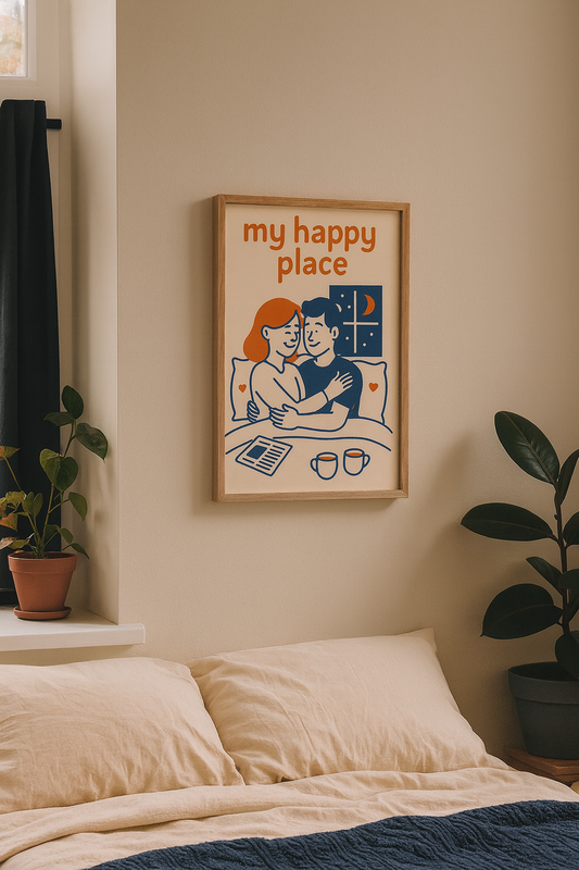 My Happy Place – Romantic Digital Wall Art