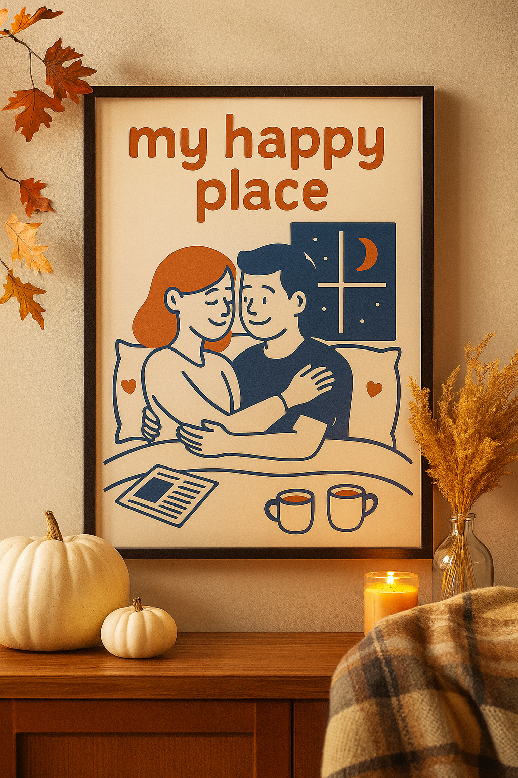 My Happy Place – Romantic Digital Wall Art