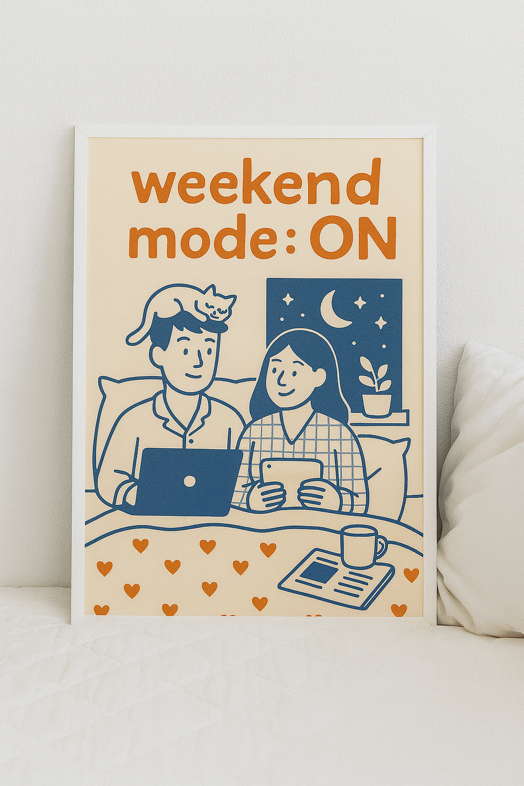 Weekend Mode: ON – Cozy Digital Wall Art