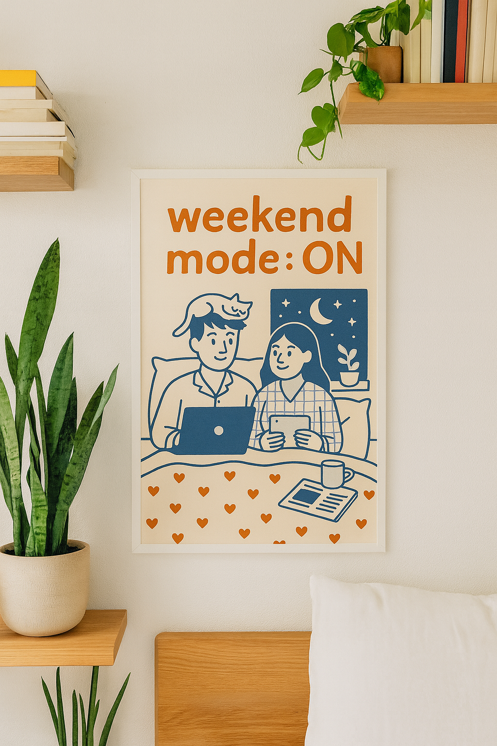 Weekend Mode: ON – Cozy Digital Wall Art
